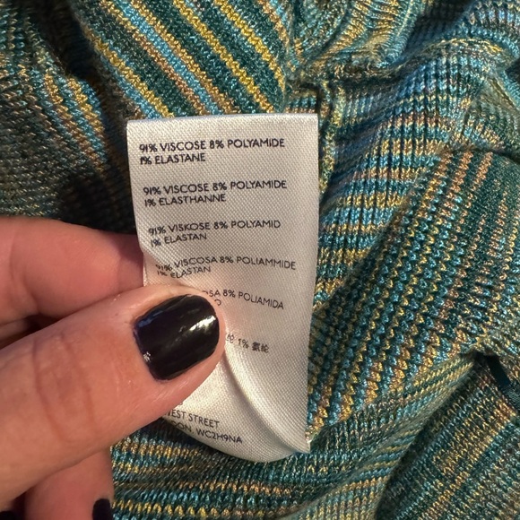 Free People romper shorts halter Summer Nights green knit sweater XS NEW - Picture 6 of 6